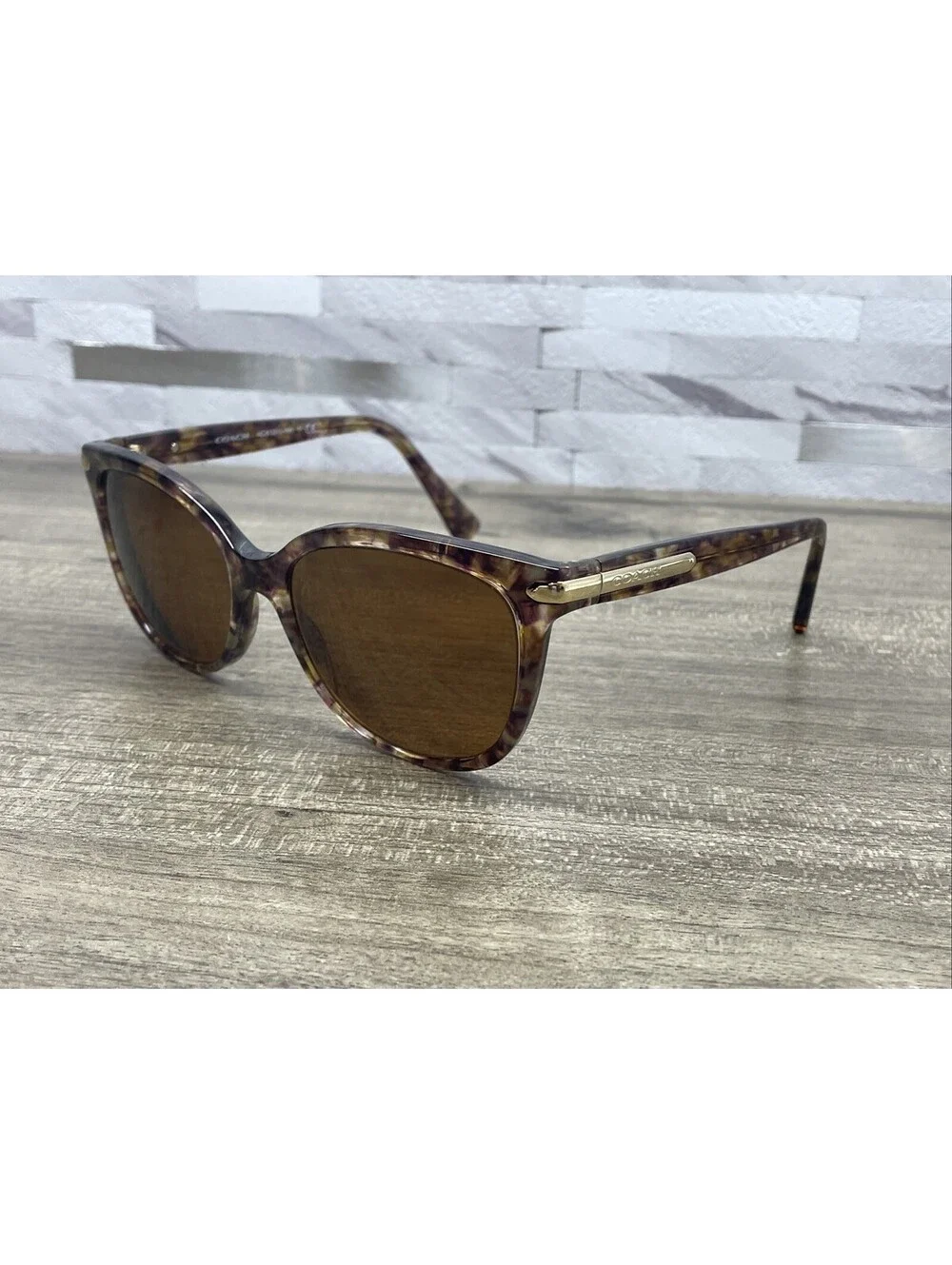 Coach Sunglasses FRAMES ONLY HC8132 528713 Confetti Light Brown 57[]17-135